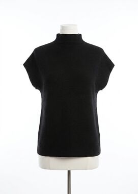 NEW FDJ orianna ottoman cap sleeve sweater in black